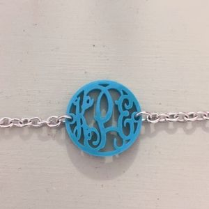 Teal KPE monogram bracelet